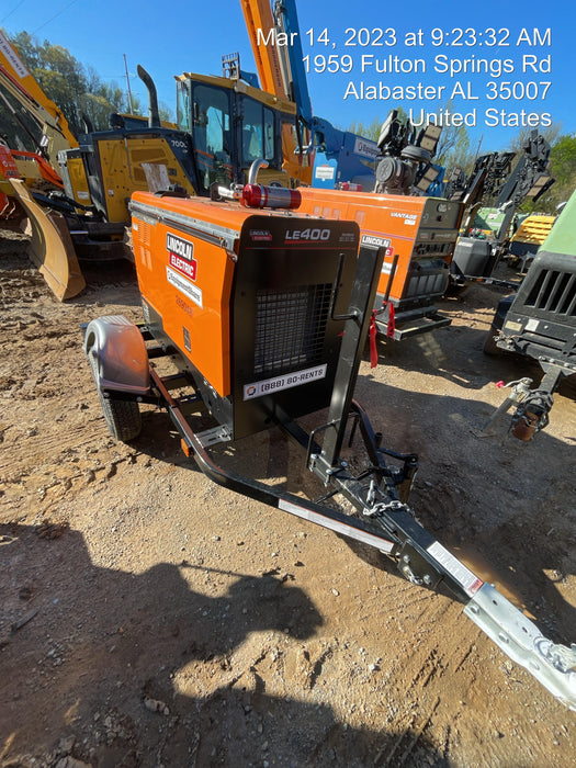 2022 Lincoln Electric LE400 Kubota V1505, Trlr, Cable Rack, Light Kit, ES Decals, T3