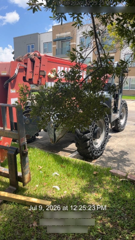2018 Manitou MTA10055 Manitou MTA 10055 w/Open ROPS, Work Lights/Strobe, Aux Hyd, Solid Tires, Lift Hook, 66" Carriage, 60" Forks