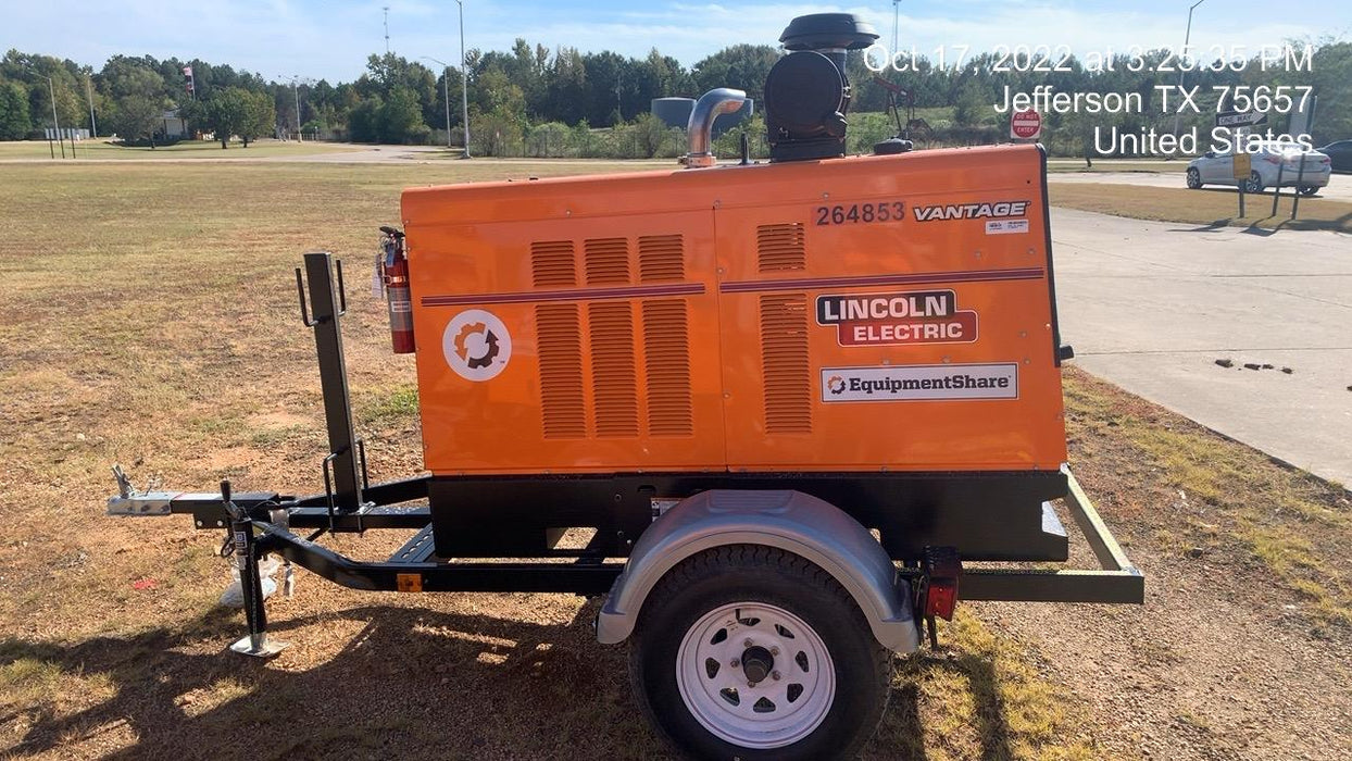 2022 Lincoln Electric Vantage 549X Crosslink Technology, Trailer Mounted, ES Decals, T3