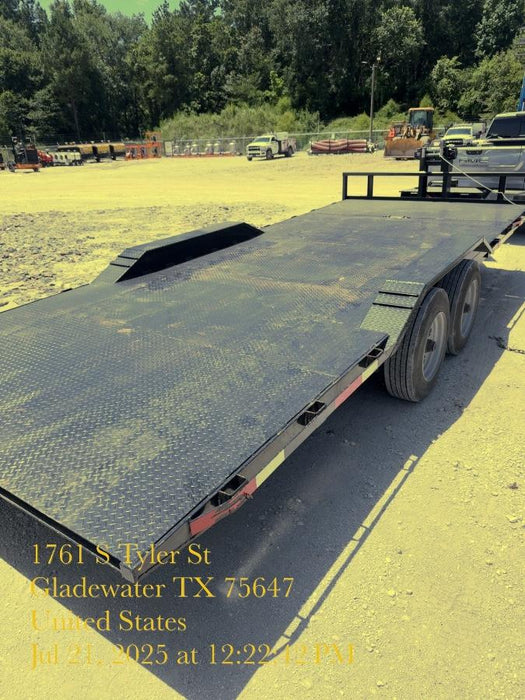 2024 TEXAS PRIDE TRAILERS 21' Lowboy Gravity Tilt Bed 14K Bumper Pull Trailer