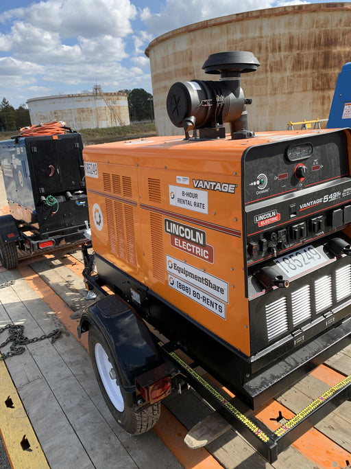 2021 Lincoln Electric Vantage 549X Ready Pak 3, ORANGE (includes trailer, cable rack, fender light kit)