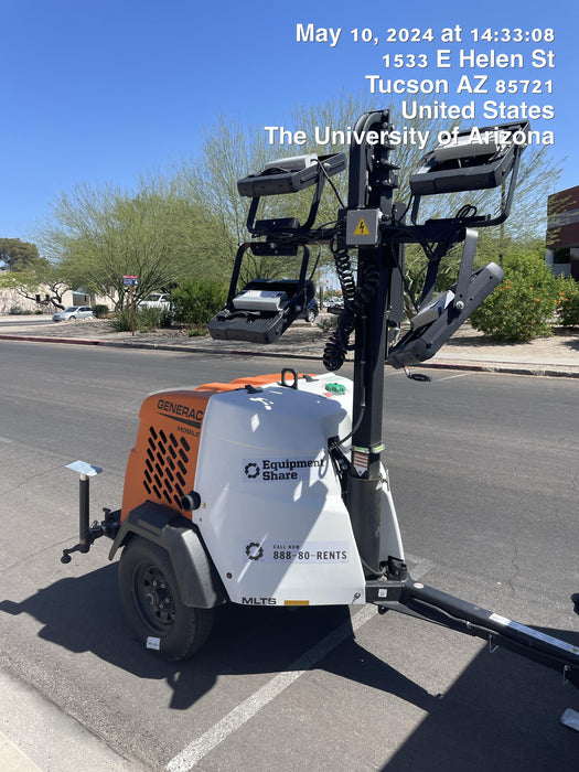 2024 Generac MLT2 Diesel, Flex Switch 120V Input, Powerzone Controller, 
(4) 320W LED Lights, 4kW Generator, 39.9 Gal Fuel Tank, 2" Ball, T3