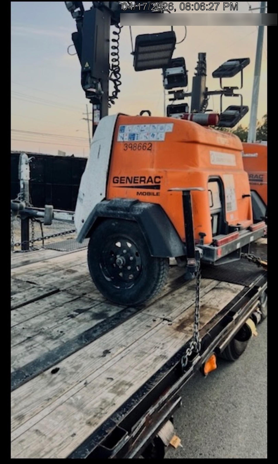 2024 Generac MLT2 Diesel, Flex Switch 120V Input, Powerzone Controller, 
(4) 320W LED Lights, 4kW Generator, 39.9 Gal Fuel Tank, 2" Ball, T3
