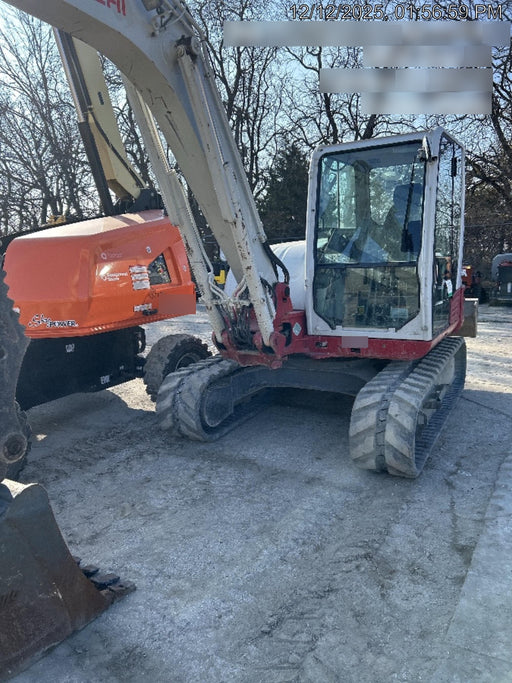 2019 Takeuchi TB290 Cab, AC, Rubber Tracks, Dozer Blade, Travel Alarm, Control Pattern Change Valve, Auxiliary Hydraulics w/18" Quick Coupler Bucket with teeth, 6.2 cu. ft. capacity/24" Quick Coupler Bucket with teeth, 8.6 cu. ft. capacity/36" Quick Coupler Bucket with teeth, 13.4 cu. ft. capacity, Quick Coupler, Hydraulic Thumb Installed