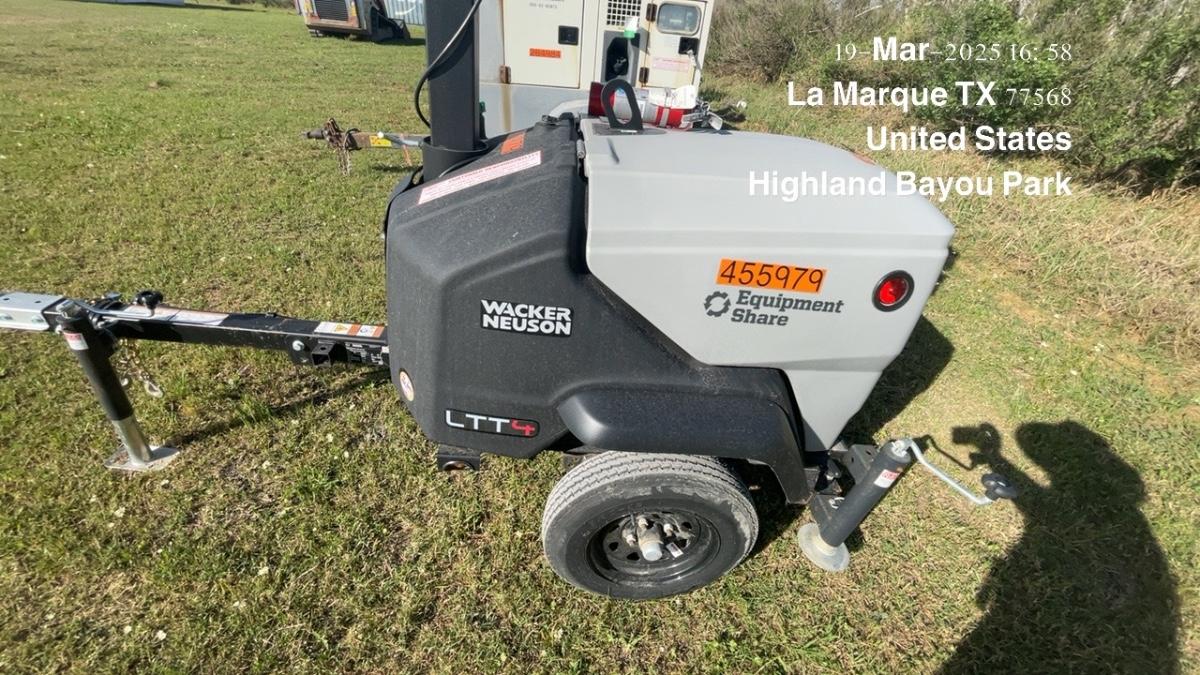 2024 Wacker Neuson LTT4 Diesel, Kohler KDW702, Deep Sea Controller, Auto Start, LED 320W, Bypass Outlet, T3