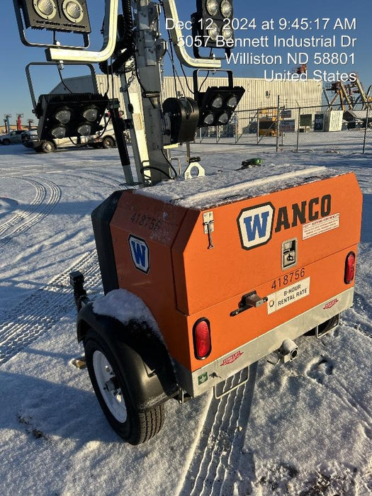 2024 Wanco WLTT-4MM4K Diesel, Deep Sea Controller, Shore Power Plug, Auto Start, (4) 350W LED Floodlights, 4kW Generator, 60 Gal Fuel Tank, 2" Ball, T3