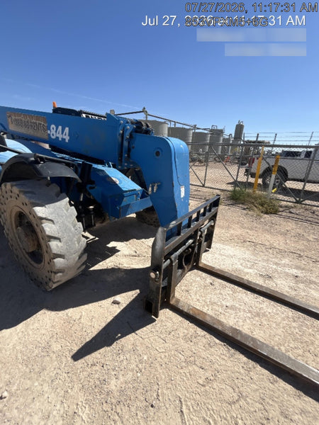 2018 Genie GTH-844 Genie GTH-844 w/Open ROPS, Solid Tires, beacon/work lights, 60" carriage/forks
