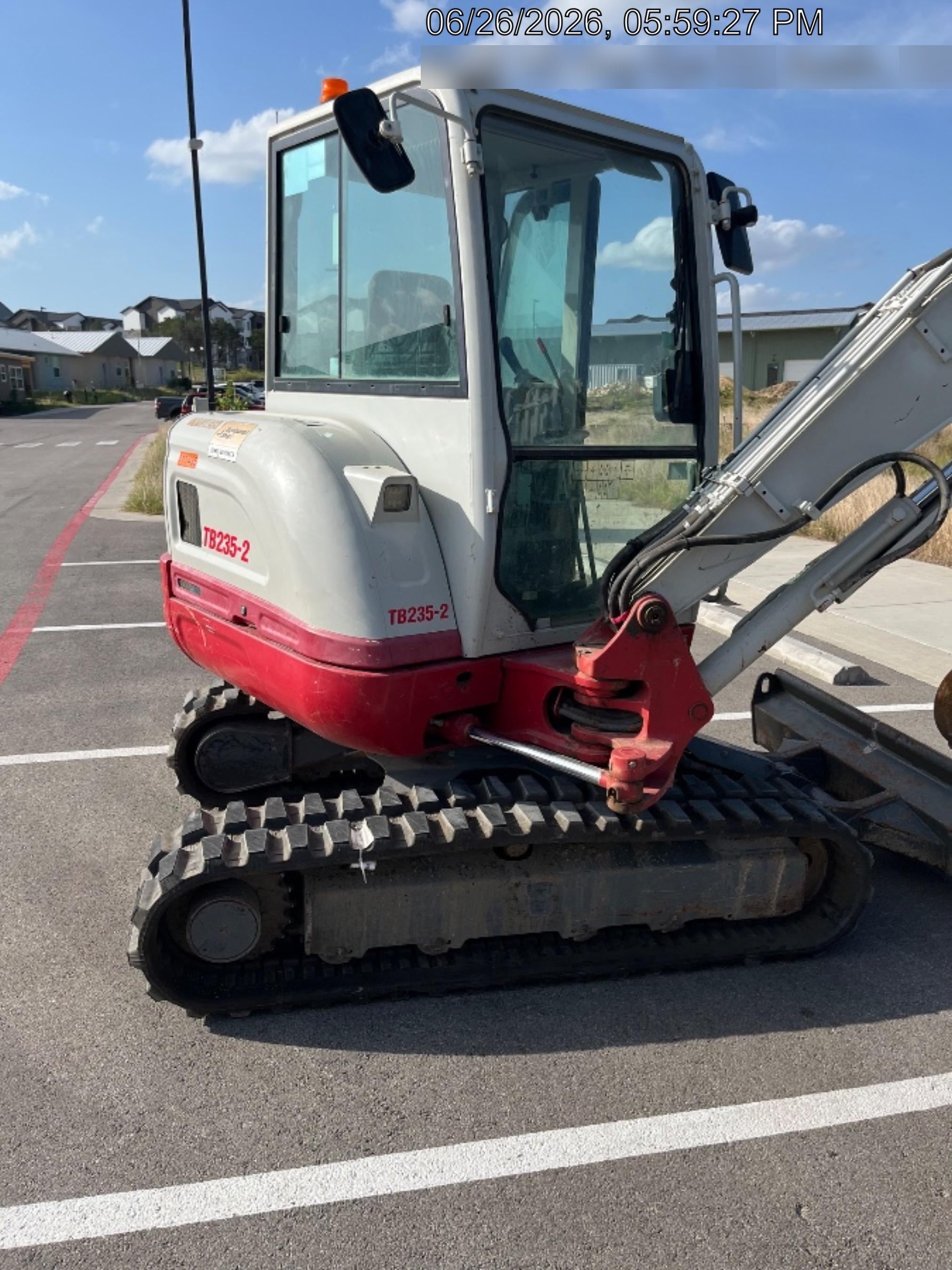 2020 Takeuchi TB-235-2CR Cab/Heat/Air, Rubber Tracks, Manual TAG QC