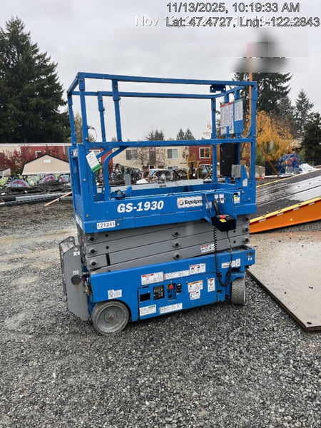 2020 Genie GS-1930 Solid Non Marking Tires, Beacon, Folding rails with half height swing gate, Telematics