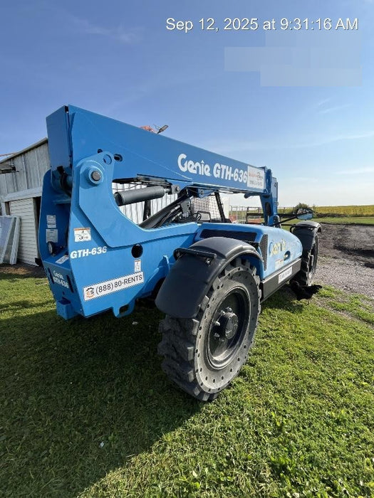 2018 Genie GTH-636 Genie GTH-636 w/Open ROPS, Solid Tires, Work Light/Beacon, 48" Carriage and Forks