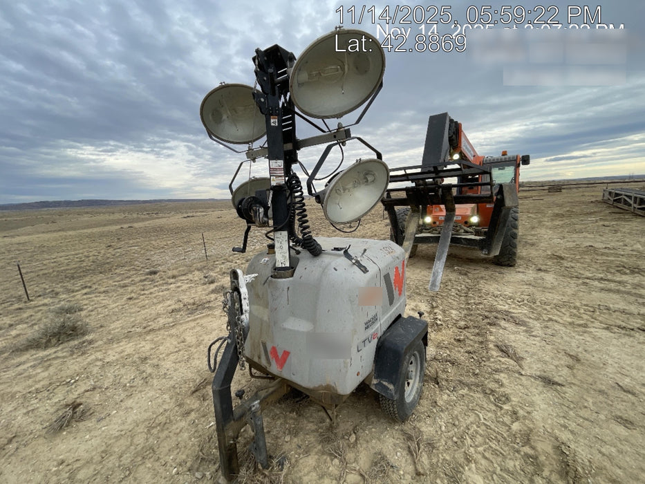 2019 Wacker Neuson LTV6L-MH Wacker Neuson LTV6L Mobile Light Tower w/Fuel Level Sensor Installed