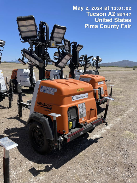 2024 Generac MLT2 Diesel, Flex Switch 120V Input, Powerzone Controller, 
(4) 320W LED Lights, 4kW Generator, 39.9 Gal Fuel Tank, 2" Ball, T3