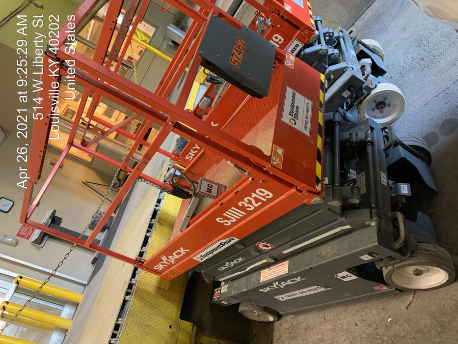 2016 Skyjack SJIII-3219 Standard Rental Specs
