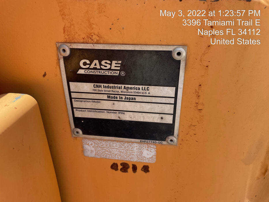 2015 Case CX80C CLOSED CAB, A/C,RUBBER TRACKS PADS,7'-2" ARM,THUMB