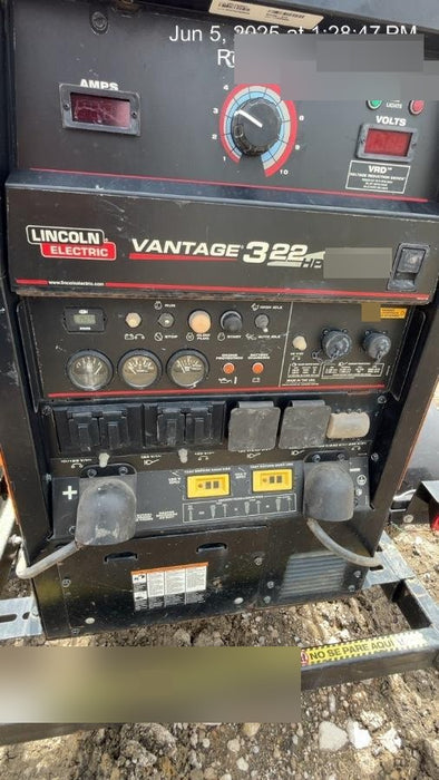 2021 Lincoln Electric Vantage 322 Vantage 322 Ready Pak 3 w/ Decals, ORANGE (includes trailer, cable rack, fender light kit) NO Telematics