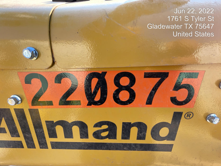 2022 Allmand NLV3GR (4) LED Light Fixture 350W, 23' Vertical Mast, 3kW Prime, Towable, Deep Sea L401, Leveling Jacks, Yanmar T4F 5.8hp