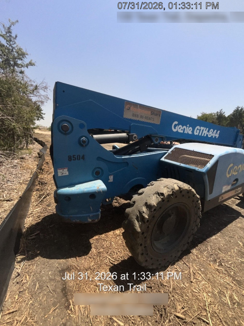 2018 Genie GTH-844 Genie GTH-844D w/Open ROPS, FF Tires, Work Light/Beacon, 60" Carriage and Forks