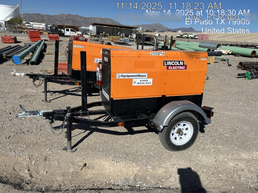 2023 Lincoln Electric LE400 Kubota V1505, Trlr, Cable Rack, Light Kit, ES Decals, T3