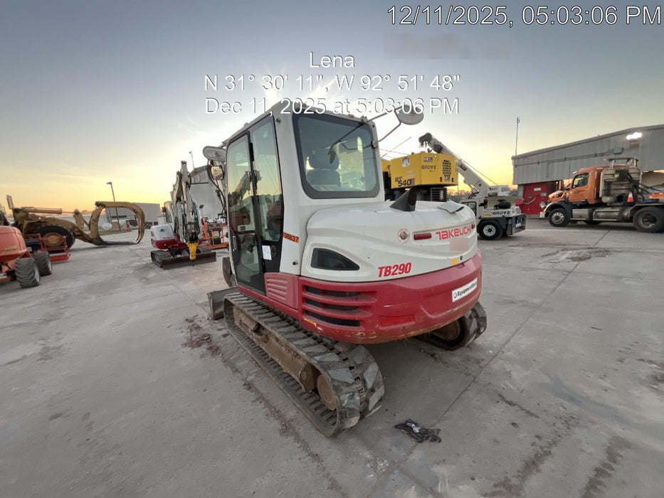 2020 Takeuchi TB290C Cab/Heat/Air, Rubber Tracks, Manual TAG QC