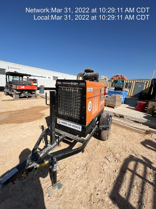 2021 Lincoln Electric Vantage 549X Ready Pak 3, ORANGE (includes trailer, cable rack, fender light kit)