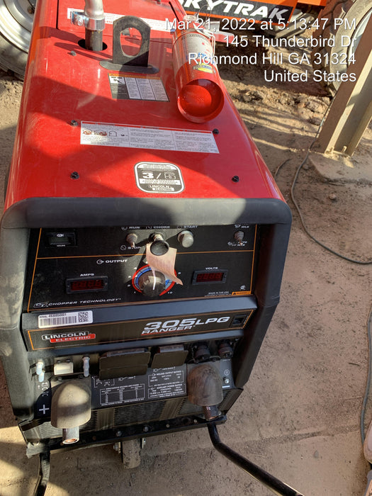 2021 Lincoln Electric Ranger 305 LPG K3430-1, Ranger 305 LPG, Undercarriage, Tank Holder & Strap, 10kw AC Gen, 25hp Kohler LPG Eng