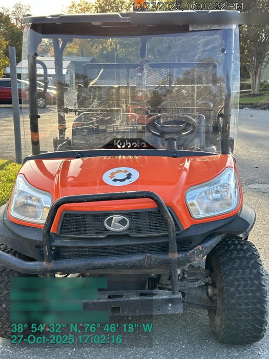 Kubota RTV-X1140W-H Plastic Canopy, Windshield Acrylic Clear, LED Strobe Light, Wire Harness Kit, Back up Alarm