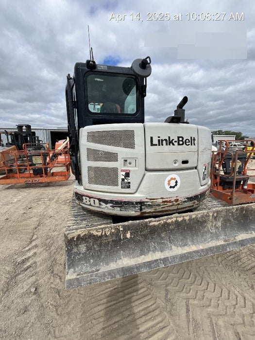 2020 Link-Belt 80X3EX 80 X3 SPIN ACE FINAL TIER 4 HYDRAULIC CRAWLER EXCAVATOR BASE MACHINE F.O.B. PORT OF ENTRY