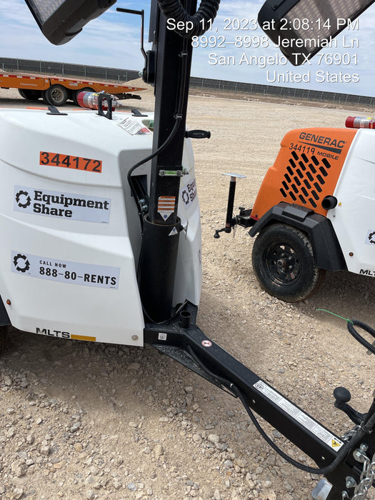 2023 Generac MLT2 Diesel, Flex Switch 120V Input, Powerzone Controller, (4) 320W LED Lights, 4kW Generator, 39.9 Gal Fuel Tank, 2" Ball, T3