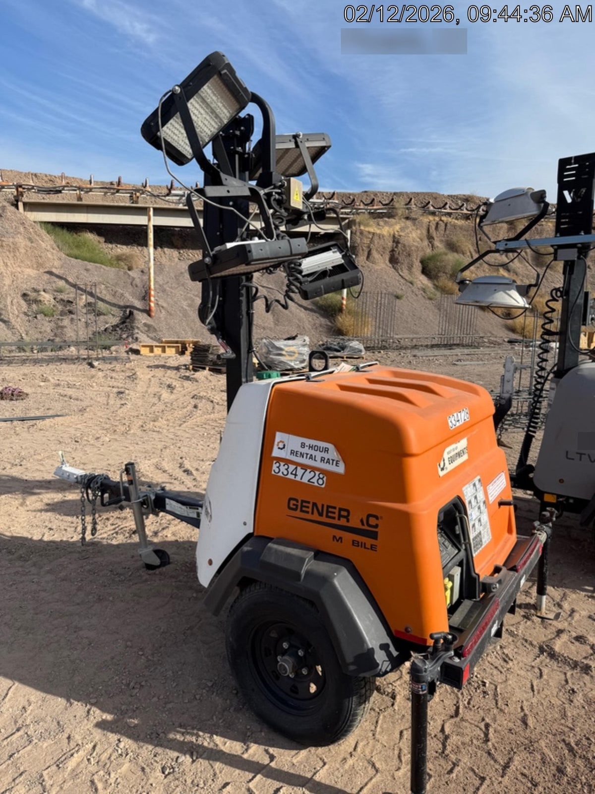2023 Generac MLT2 Diesel, Flex Switch 120V Input, Powerzone Controller, (4) 320W LED Lights, 4kW Generator, 39.9 Gal Fuel Tank, 2" Ball, T3
