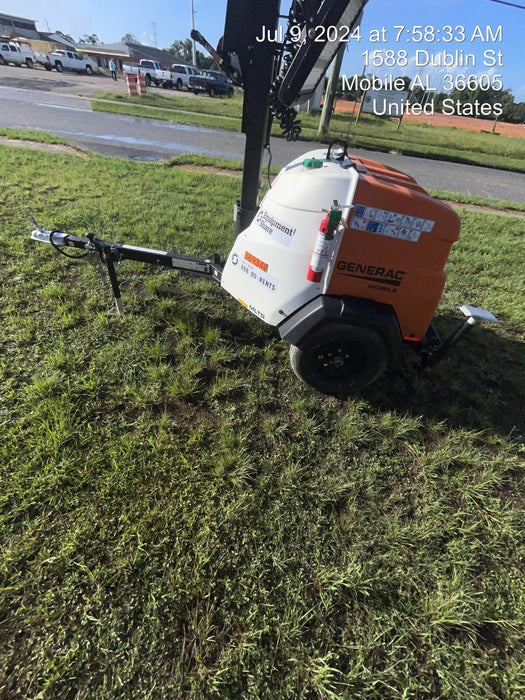 2023 Generac MLT2 Diesel, Flex Switch 120V Input, Powerzone Controller, 
(4) 320W LED Lights, 4kW Generator, 39.9 Gal Fuel Tank, 2" Ball, T3