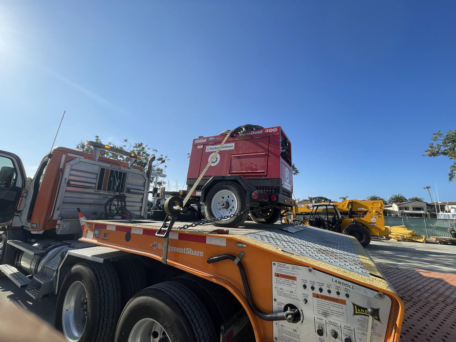 2022 Shindaiwa DGW400MDL Kubota D902 Engine, 23 HP, Dual Op Welder, Wire, Arc, Droop Stick, Tig, and CC Stick Functionality, Simulphase, 3 Phase and 1 Phase Gen Output, Single Axle NB Trlr, Slr Trckl Chrg 12V 12W, Fire Ext