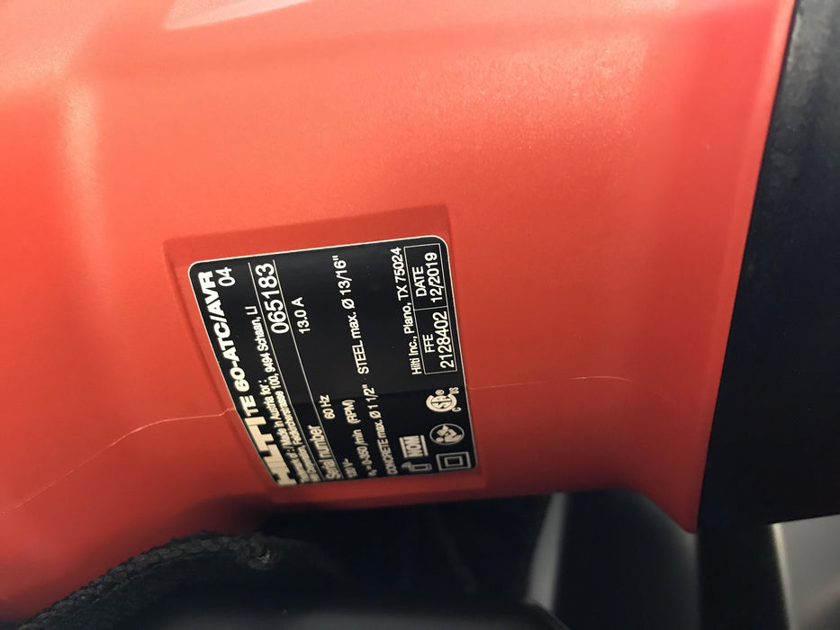 2020 HILTI TE 60-ATC/AVR