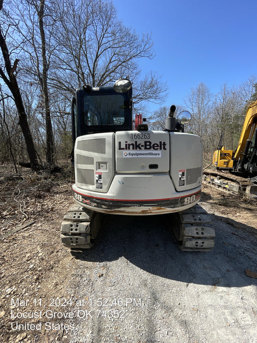 2021 Link-Belt 80X3 Cab/Heat/Air, Rubber Tracks, Manual QC