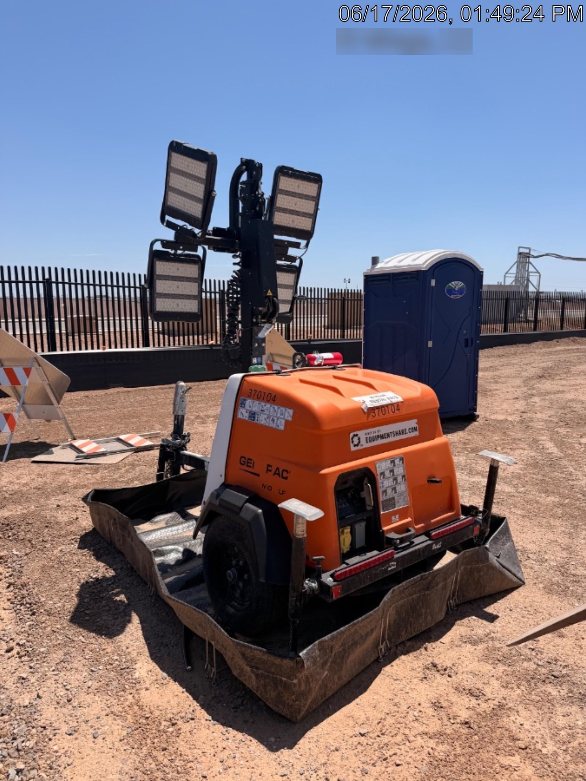 2023 Generac MLT2 Diesel, Flex Switch 120V Input, Powerzone Controller, 
(4) 320W LED Lights, 4kW Generator, 39.9 Gal Fuel Tank, 2" Ball, T3