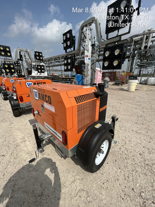 2024 Wanco WLTT-4MM4K Diesel, Deep Sea Controller, Shore Power Plug, Auto Start, (4) 350W LED Floodlights, 4kW Generator, 60 Gal Fuel Tank, 2" Ball, T3