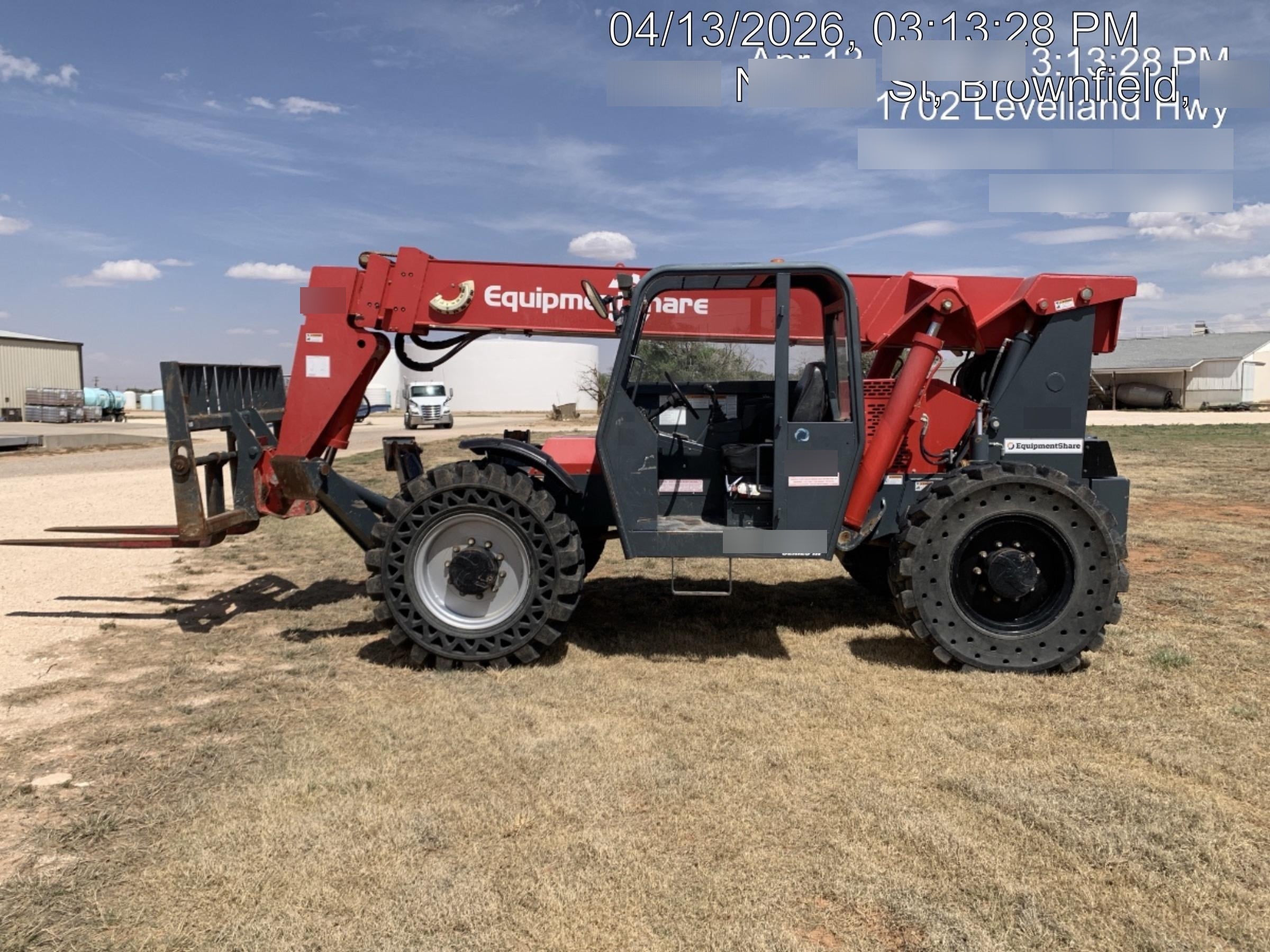 2019 Manitou 12042 MTA12042 - Canopy, Worklights/Strobe, Beacon, 66" Carriage, 60" Forks, Solid Tires, Lift Hook, Aux Hydraulics