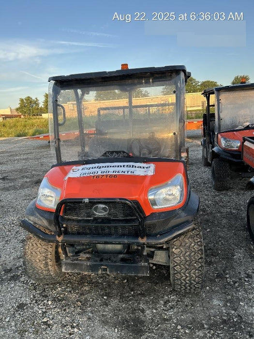 2022 Kubota RTV-X1140W-H Plastic Canopy, Windshield Acrylic Clear, LED Strobe Light, Wire Harness Kit, Back up Alarm