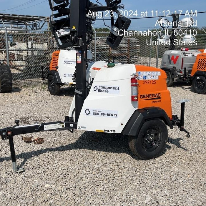 2024 Generac MLT2 Diesel, Flex Switch 120V Input, Powerzone Controller, 
(4) 320W LED Lights, 4kW Generator, 39.9 Gal Fuel Tank, 2" Ball, T3