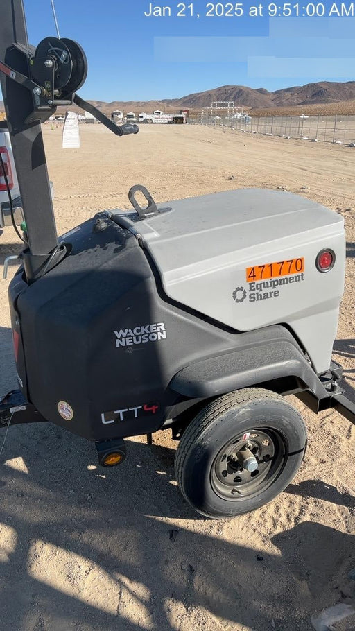 2024 Wacker Neuson LTT4 Diesel, Kohler KDW702, Deep Sea Controller, Auto Start, LED 320W, Bypass Outlet, T3