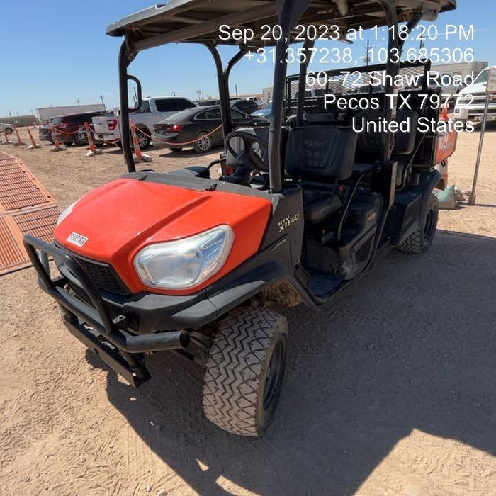 2020 Kubota RTV-X1140W-H Canopy, 4-Seater, Diesel, Windshield Acrylic Clear, LED Strobe, Backup Alarm