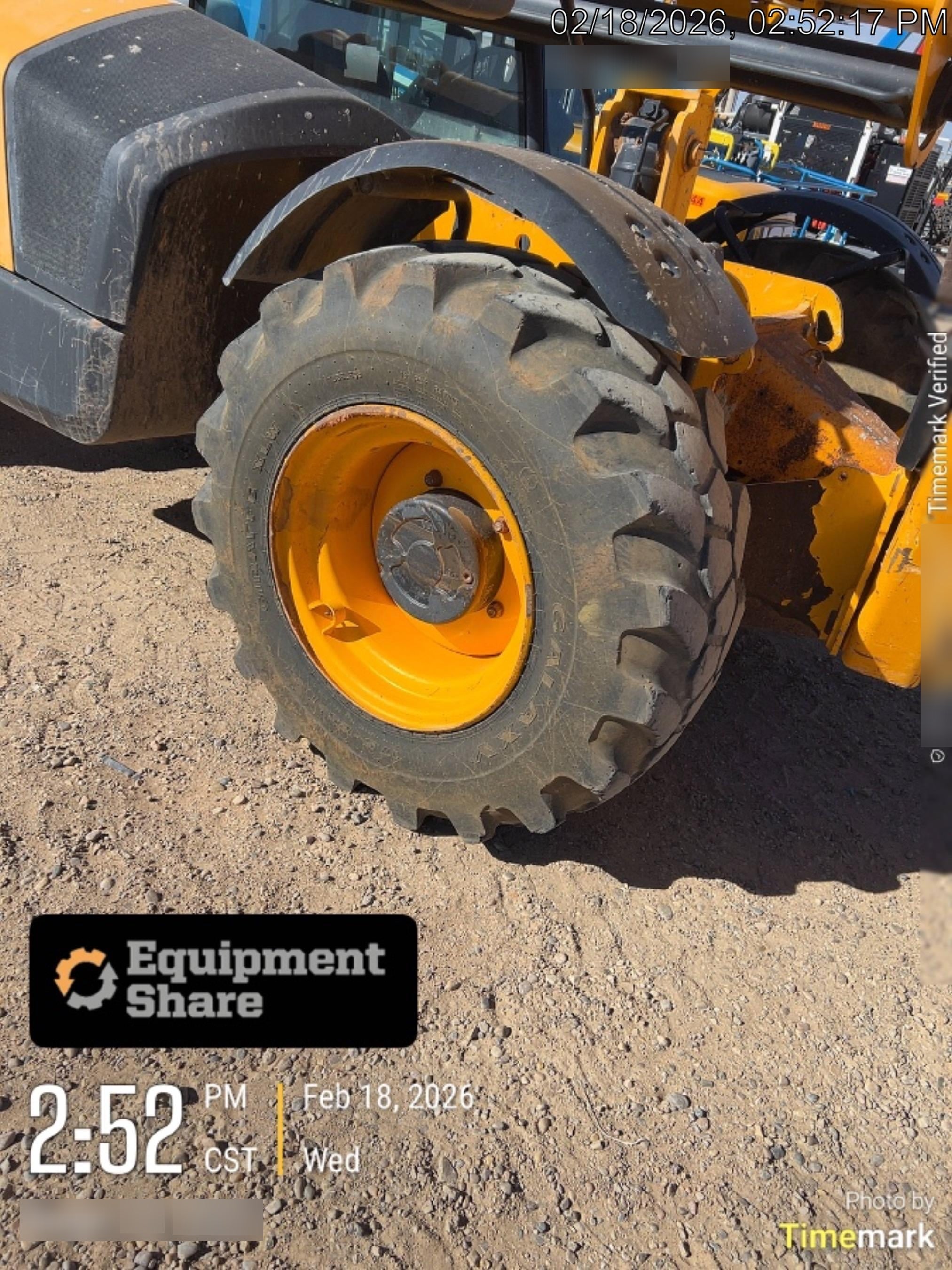 2019 JCB 510-56 74 HP w/CAB/HVAC, Beacon, Worklights, Aux Hydraulics, Foam Filled Tires w/60" Carriage/Forks