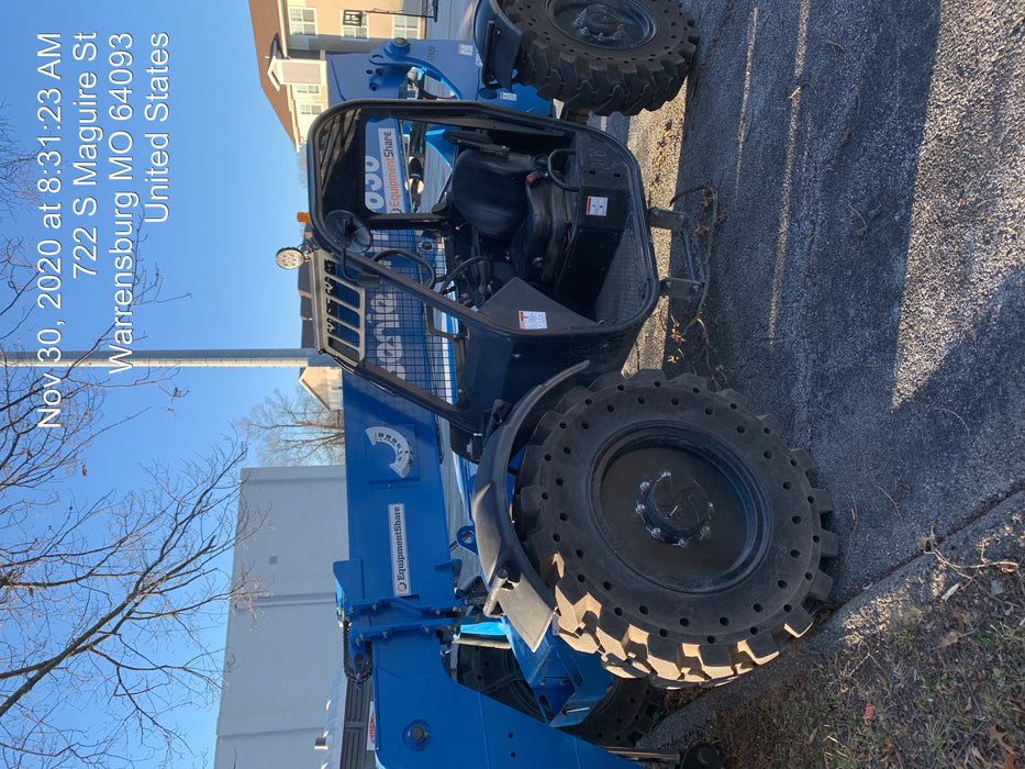 2018 Genie GTH-636 Genie GTH-636 w/Open ROPS, Solid Tires, beacon/work lights, 48" carriage/forks