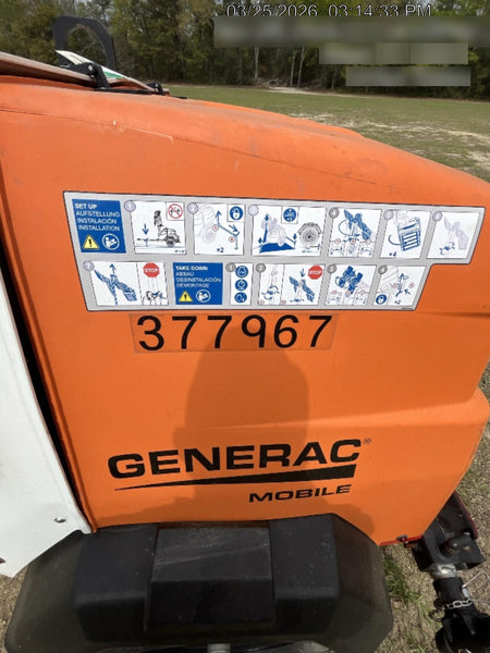 2023 Generac MLT2 Diesel, Flex Switch 120V Input, Powerzone Controller, 
(4) 320W LED Lights, 4kW Generator, 39.9 Gal Fuel Tank, 2" Ball, T3