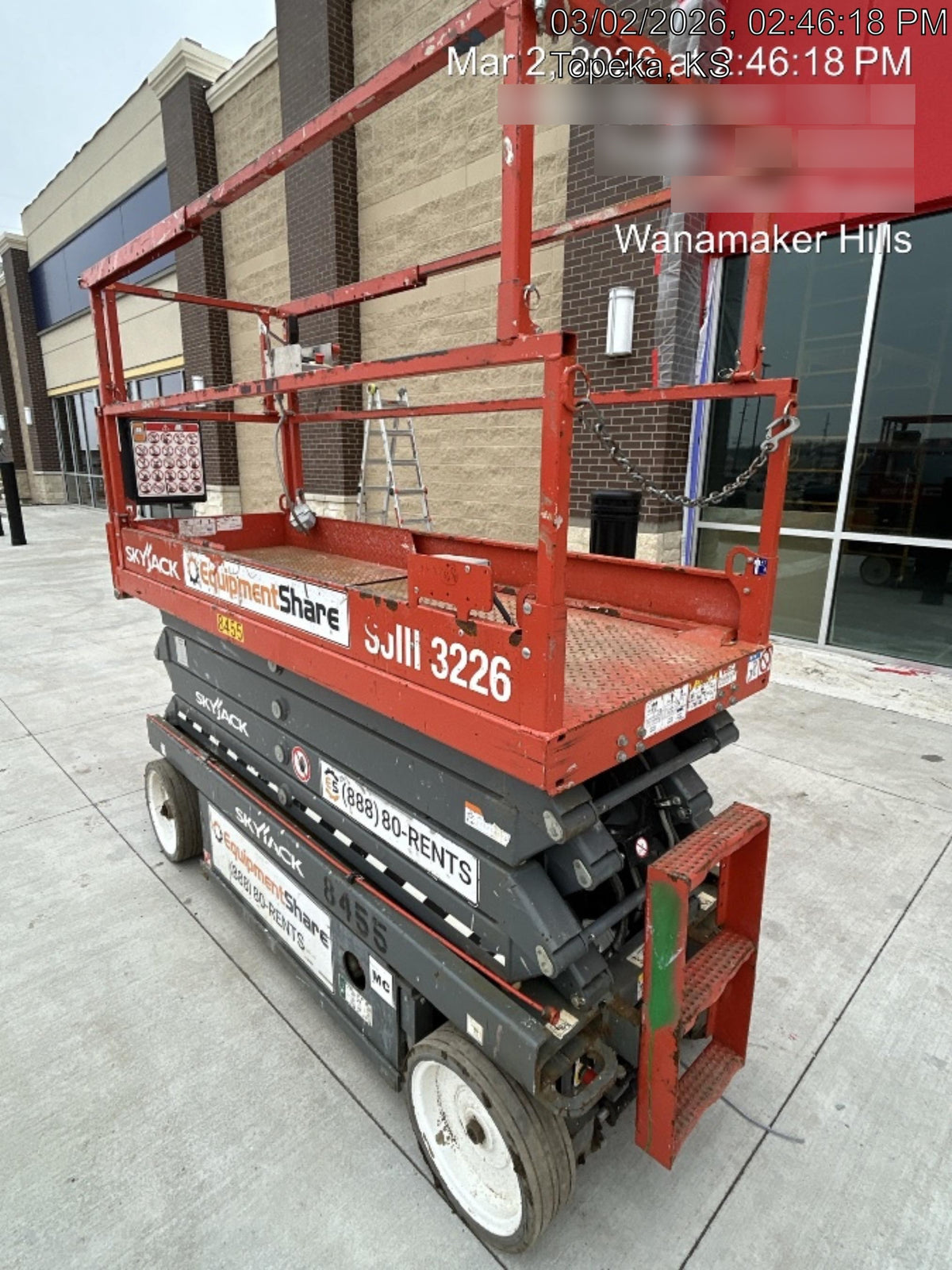 2018 Skyjack SJIII-3226 Skyjack SJIII3226 Scissor Lift w/Trojan Batteries