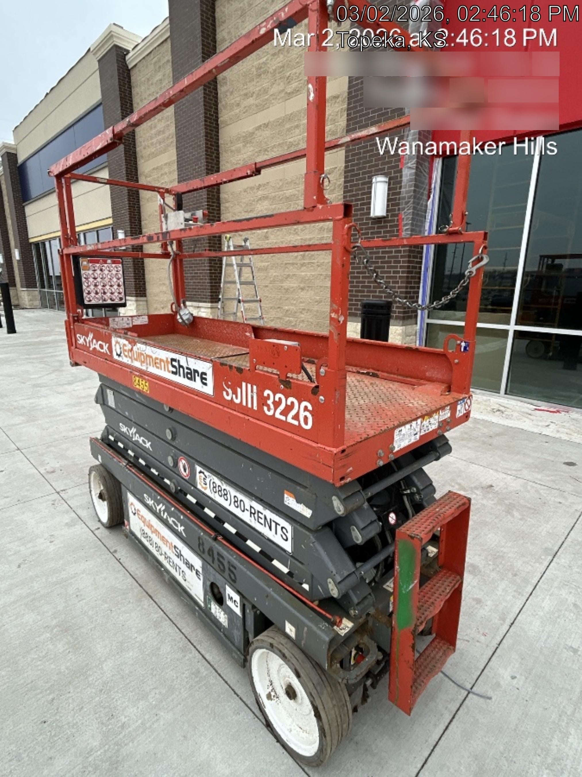 2018 Skyjack SJIII-3226 Skyjack SJIII3226 Scissor Lift w/Trojan Batteries