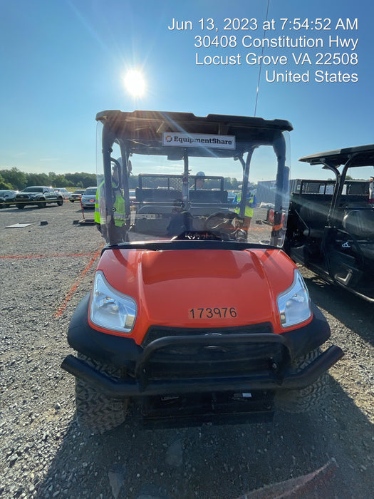 2021 Kubota RTV-X1140W-H Plastic Canopy, Windshield Acrylic Clear, LED Strobe Light, Wire Harness Kit, Back up Alarm