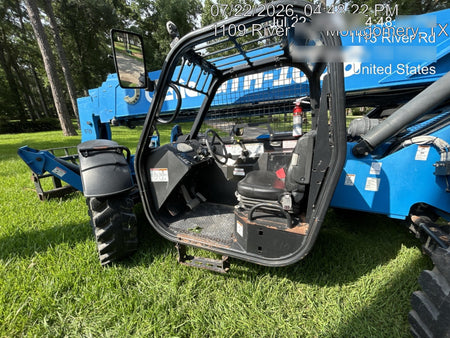 2018 Genie GTH-1056 Genie GTH-1056 w/Open ROPS, Solid Tires, Work Light/Beacon, 60" Carriage and Forks