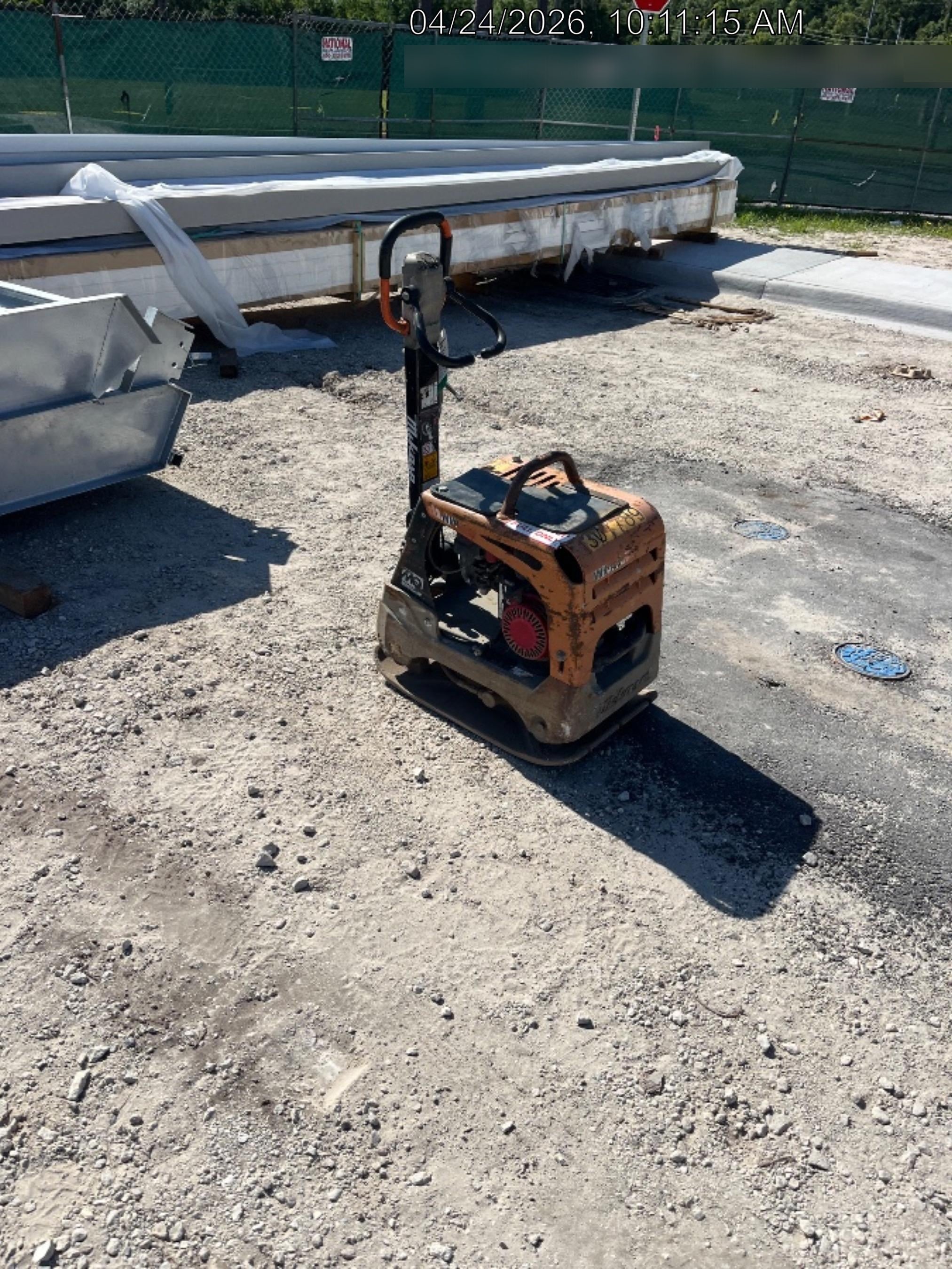 2023 Multiquip MVH158 Honda GX200, 17" Plate, Gas
