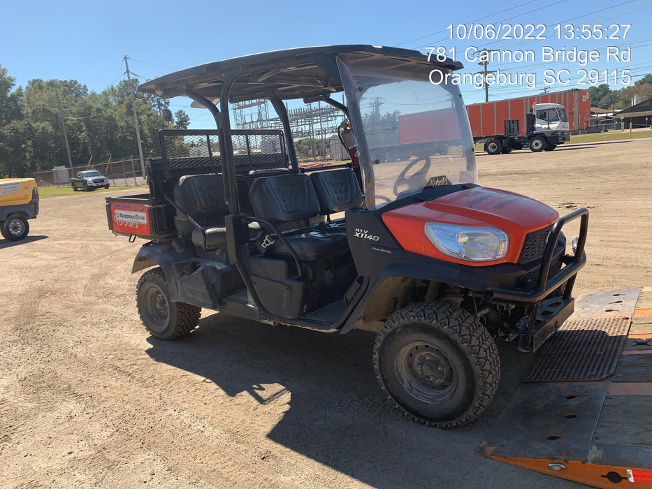 2021 Kubota RTV-X1140W-H Plastic Canopy, Windshield Acrylic Clear, LED Strobe Light, Wire Harness Kit, Back up Alarm