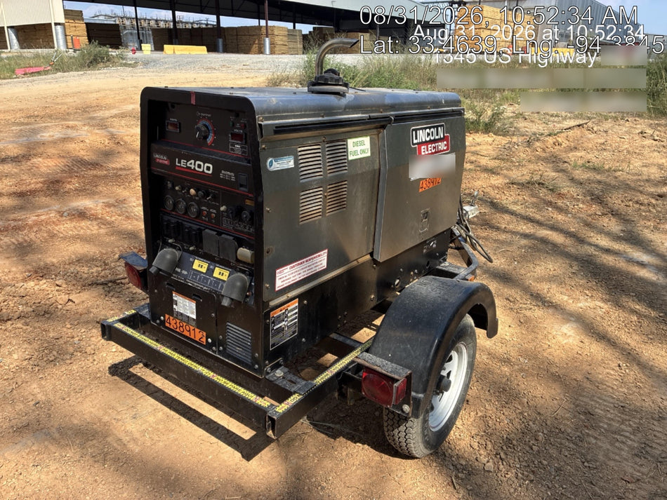 2024 Lincoln Electric LE400 Kubota V1505, Trlr, Cable Rack, Light Kit, ES Decals, T3